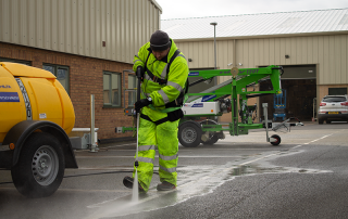 Fizzco Maintenance Pressure Washing the Carp Park